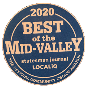 2020 Best of the Mid-Valley award badge from the Statesman Journal